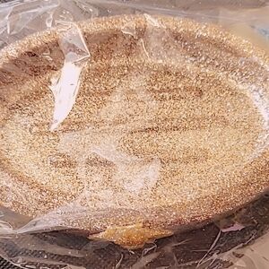 Gold Glitter Oval Soap Dish